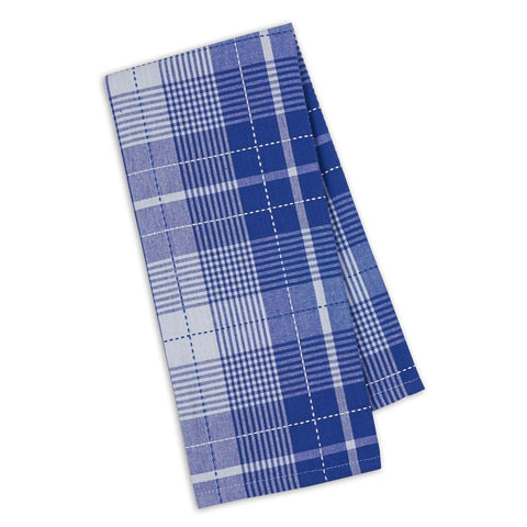 Blueberry Garden Plaid Dish Towel