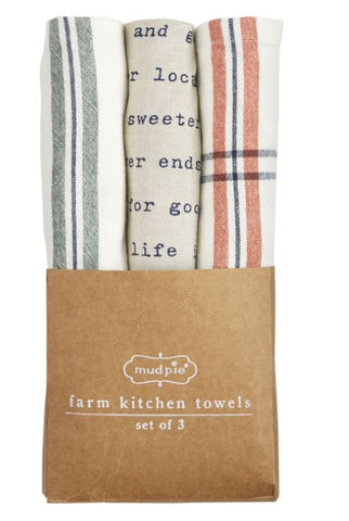 RED FARM DISH TOWELS