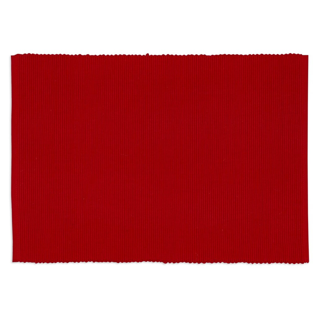 Tango Red Ribbed Placemat