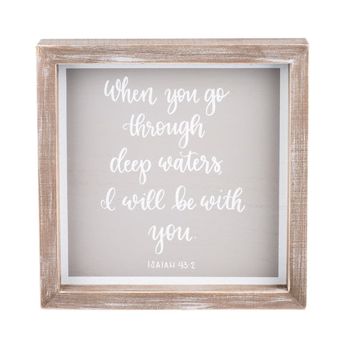 I WILL BE WITH YOU SMALL FRAMED BOARD