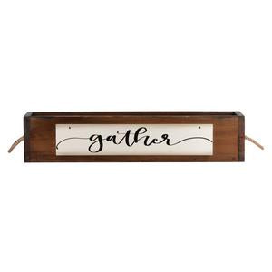 Wood Box with 4 reversible signs