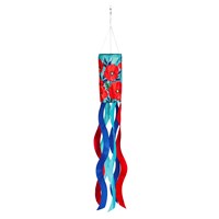 Red Poppies Sublimated Windsock