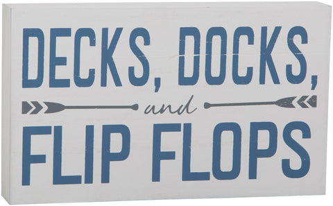 6X10 DECKS DOCKS SIGN