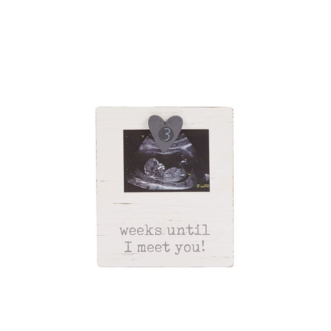 MAGNET ULTRASOUND WOOD BLOCK PICTURE FRAME