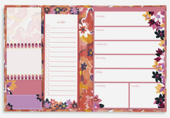 Weekly Planner Folio Rosa Floral