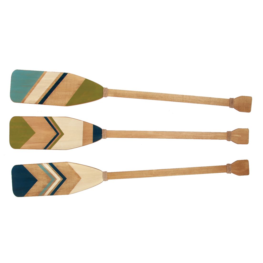 Wood Painted Oars