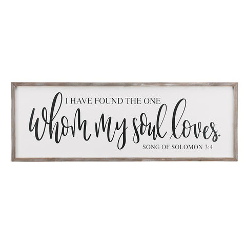 MY SOUL LOVES FRAMED BOARD