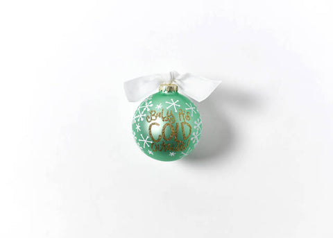 Coton Colors Baby It's Cold Outside Glass Ornament