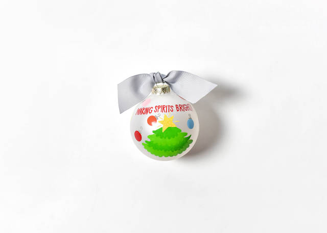 Coton Colors Making Spirits Bright Glass Ornament