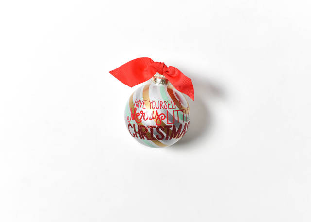 Coton Colors Have Yourself A Merry Little Christmas Glass Ornament