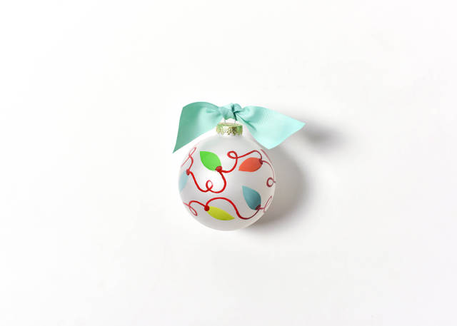 Coton Colors Twinkle Lights Glass Ornament