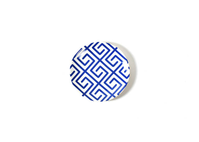 Coton Colors Indigo Fret Salad Plate
