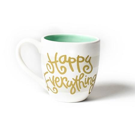 Happy Everything White Plank Mug