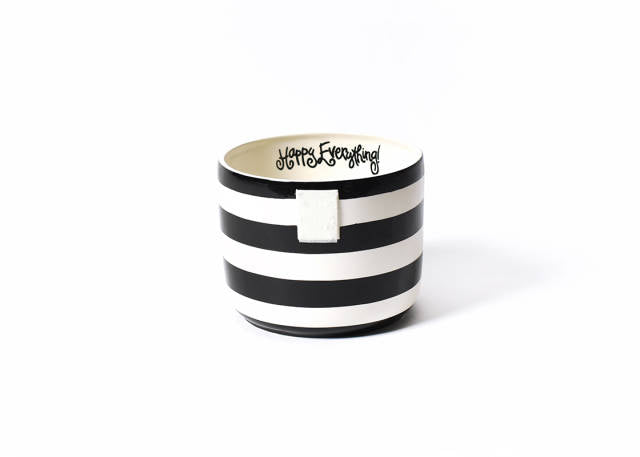 Happy Everything Mini Bowl Black Stripe