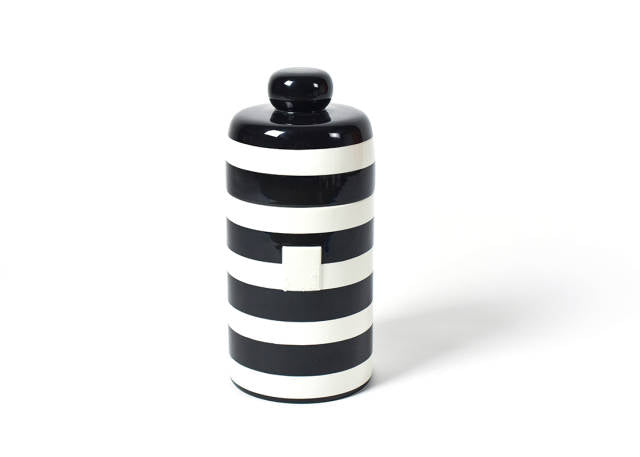 Happy Everything Mini Canister Black Stripe