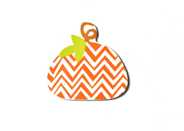 Happy Everything Big Attachment Chevron Pumpkin