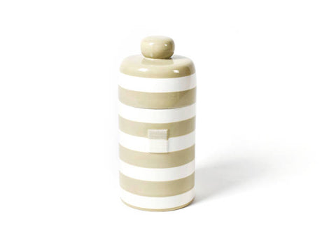 Happy Everything Mini Canister Neutral Stripe