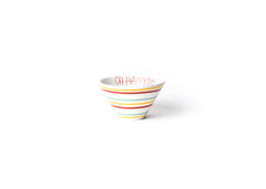 Happy Everything Multi Bright Stripe Oh Happy Day! Mod Small Bowl