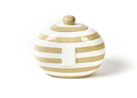 Happy Everything Big Cookie Jar Neutral Stripe