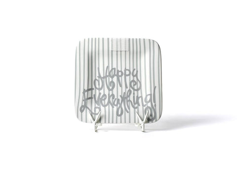 Stone Skinny Stripe Happy Everything 9.25 Mini Platter