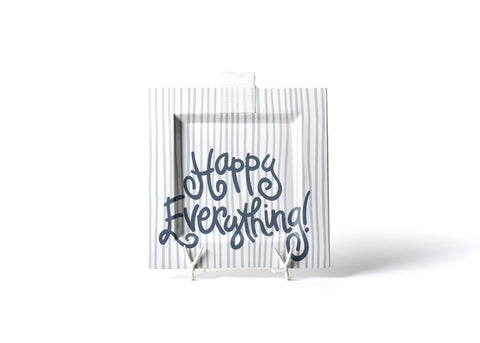 Stone Stripe Happy Everything Big Square Platter