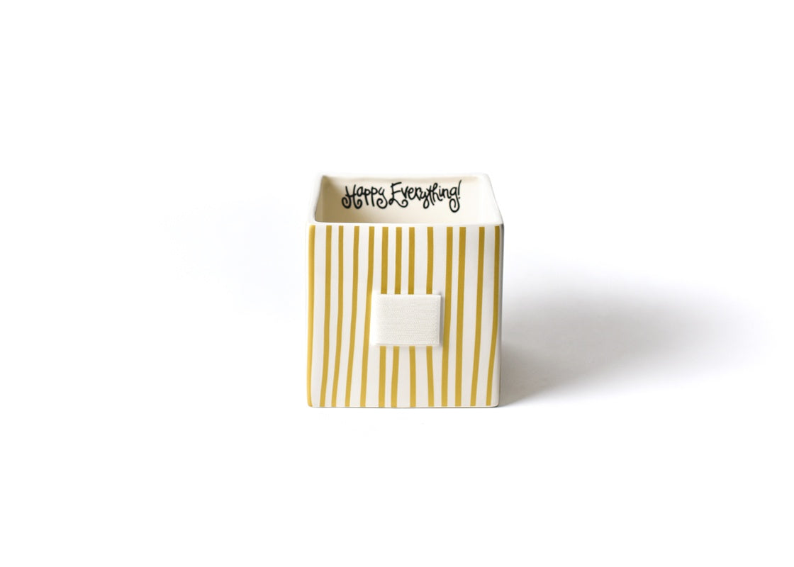 Gold Stripe Mini Nesting Cube-Medium
