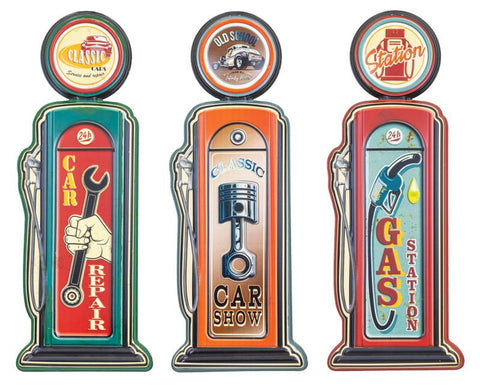 OLD FASHIONED GAS PUMP SIGN