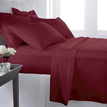 Virah Bella 2200 Series Microfiber Sheet Set: Burgundy Full