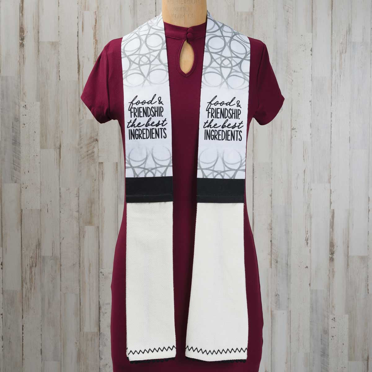 Food & Friendship Kitchen Scarf