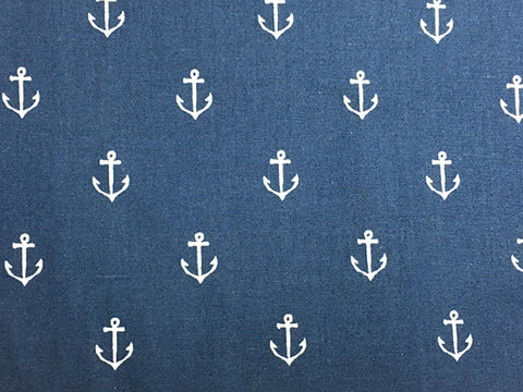 A Hot Dog on a Leash Dog Accessories-Navy Anchor