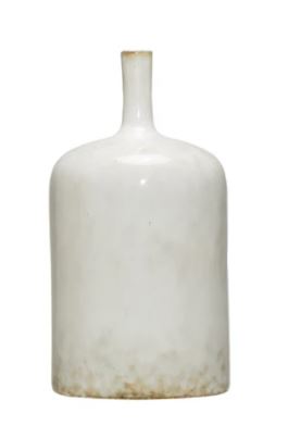 Stoneware Vase with Glaze Medium