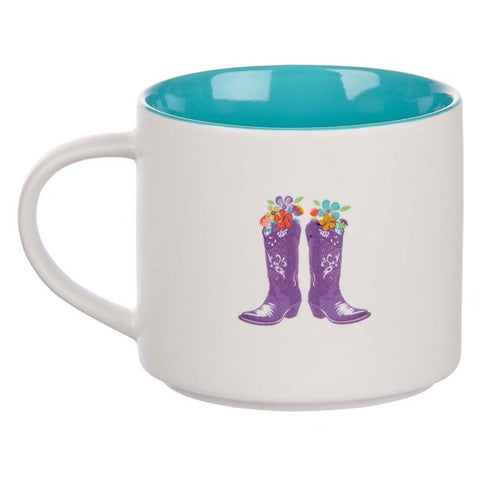 Bless Your Soul Mug Boots Lace