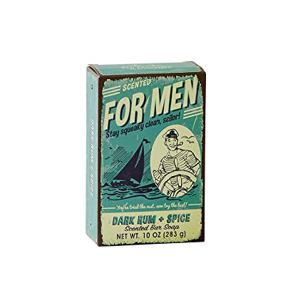 Dark Rum + Spice Scented Bar Soap for Men