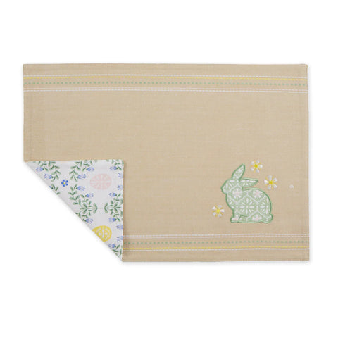 Garden Bunny Embellished Placemat