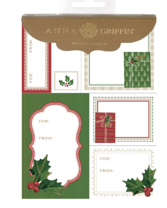 Presents and Holly Gift Labels