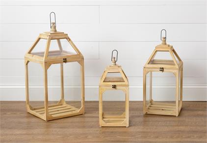 Lanterns-Natural Wooden