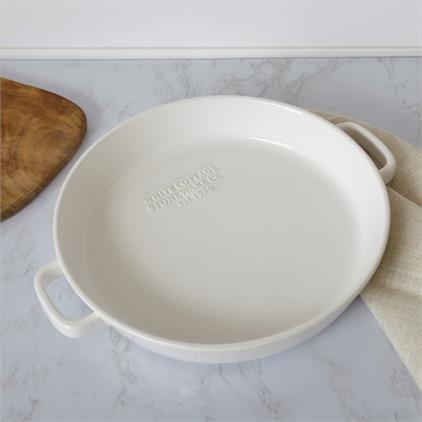 White Cottage Stoneware Baking Pan