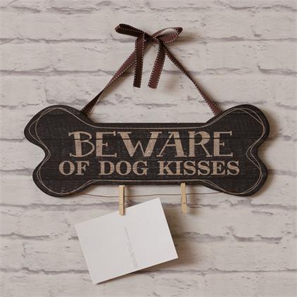 Beware Of Dog Kisses Wall Art