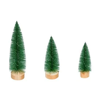 LED Color Changing Bottlebrush Trees, Green