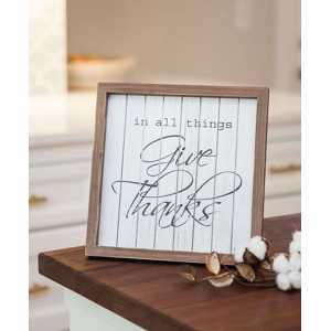 Give Thanks Shiplap Sign