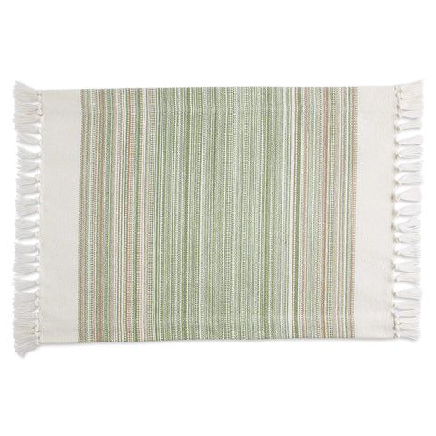 Thyme Striped Fringe Placemat