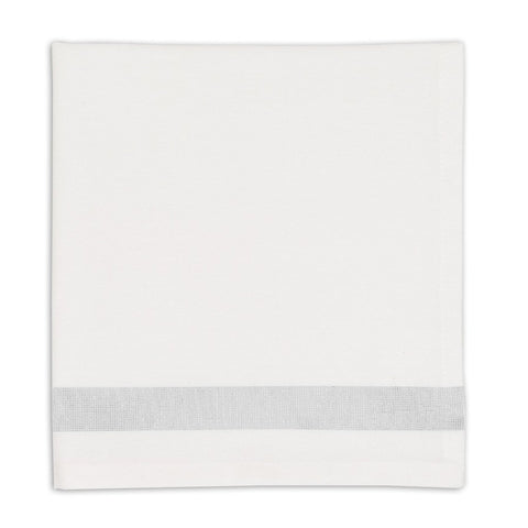 Silver Sparkle Stripe Napkin