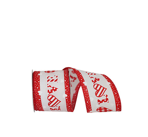 GINGHAM HEART LOVE WIRED EDGE