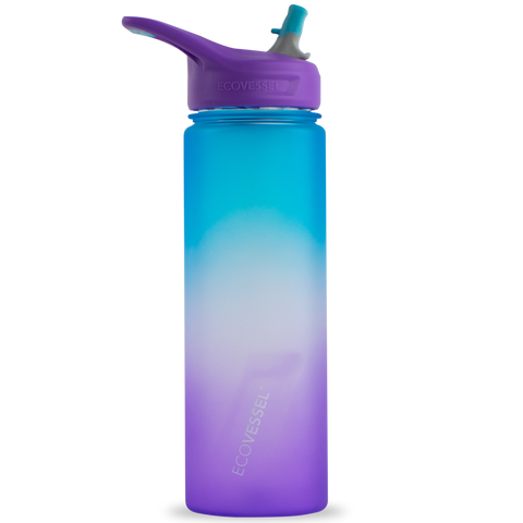 EcoVessel - Wave 24oz Ombre Water Bottle - Lavender Fields Ombre