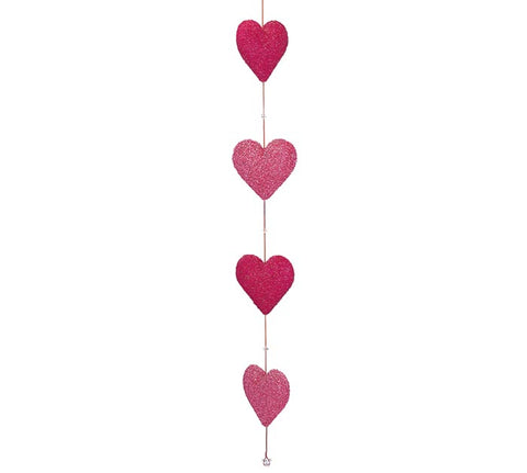 ASTD COLOR PINK AND BERRY HEART GARLAND