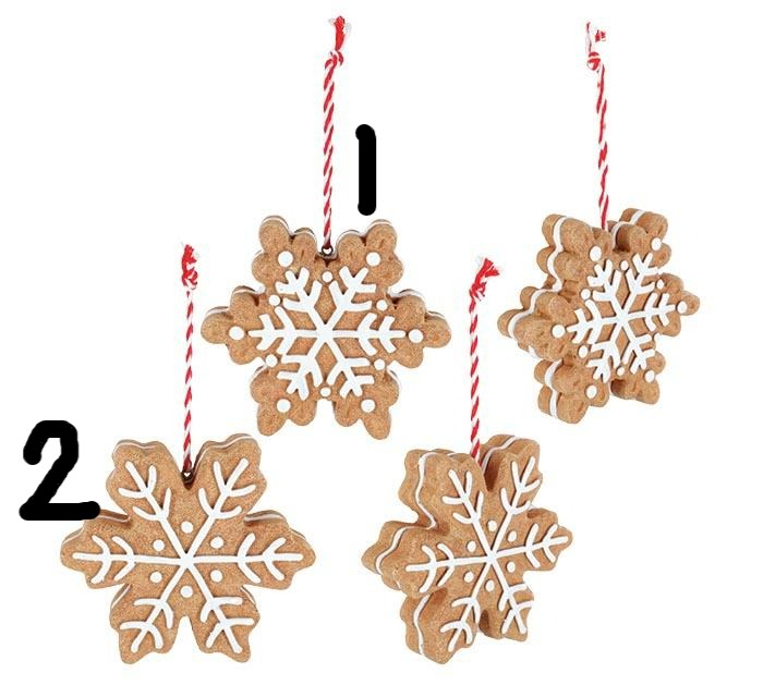Gingerbread Snowflake Ornament