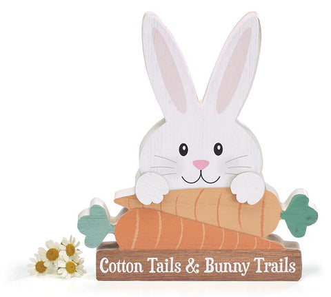 COTTON TAILS BUNNY TRAILS BUNNY SIGN