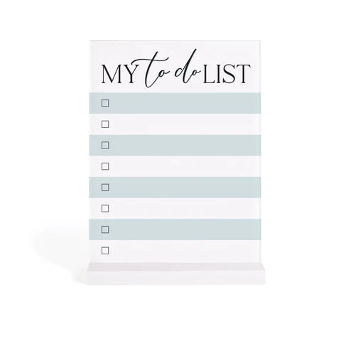 MY TO DO LIST DRY ERASE MARKER BOARD WITH WOODEN BASE