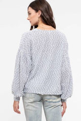 Blu Pepper- SWISS DOT KNIT CARDIGAN