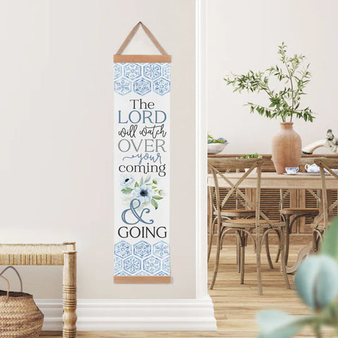 THE LORD WILL WATCH OVER CANVAS BANNER GROWTH CHART